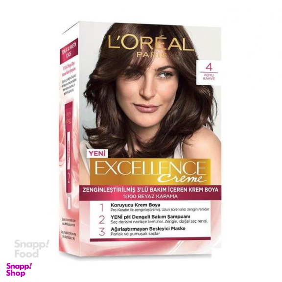 کیت رنگ موی اورال (L'oreal) شماره 4