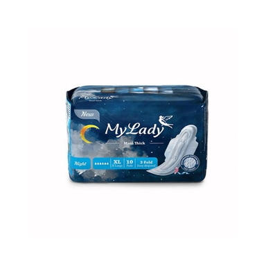 نوار بهداشتی مای لیدی (My Lady) مدل Maxi نیمه ضخیم ویژه شب سایز Xl