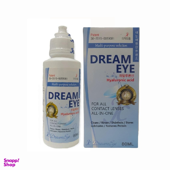 محلول شستشوی لنز دریم آی (Dream Eye) حجم 80 میلی لیتر