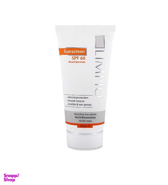 کرم ضد آفتاب لیمپیو (Limpio) مدل Deep Care با SPF60 شماره Li0066 حجم 50 میلی لیتری