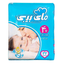 پوشک بچه مای بیبی (My Baby) مدل بابونه سایز 4 بسته 32 عددی