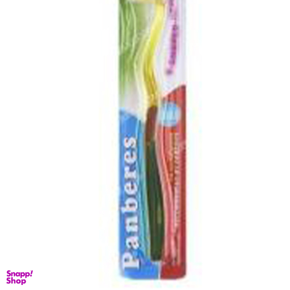 مسواک درپوش دار پنبه ریز (Panberes) با برس متوسط مدل لاله