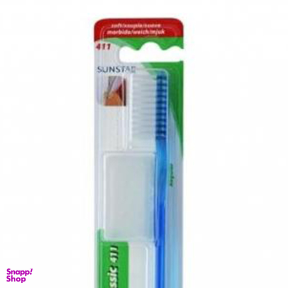 مسواک جی یو ام (G.U.M) مدل Classic 411 با برس نرم بسته 1 عددی