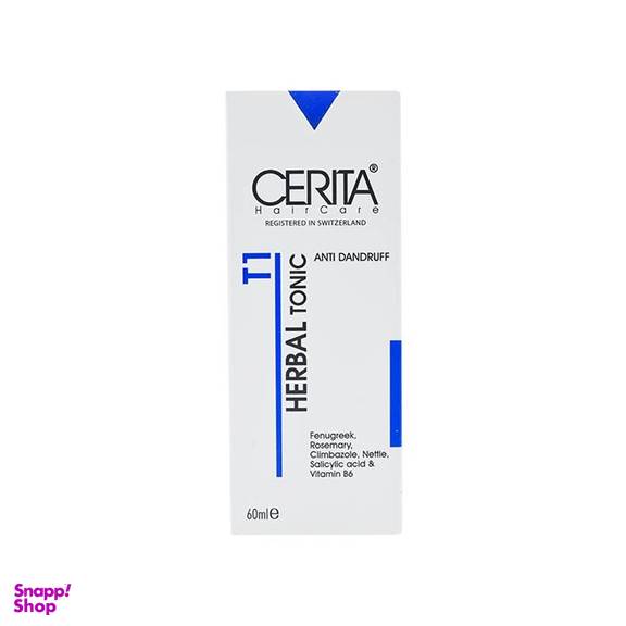 تونیک تقویت کننده و ضدشوره مو سریتا (Cerita) مدل T1 حجم 60 میلی‌لیتر