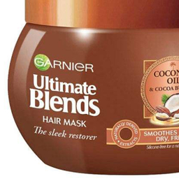 ماسک مو گارنیه (Garnier) مدل Ultimate Blends حاوی Coconut Oil & Cocoa Butter حجم 300 میلی‌لیتر