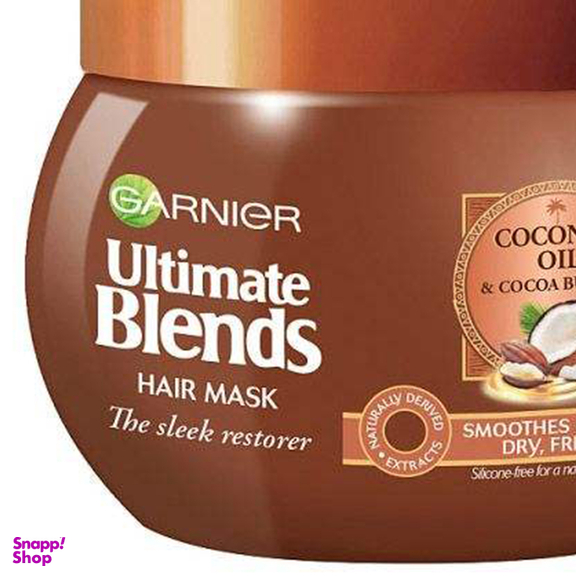 ماسک مو گارنیه (Garnier) مدل Ultimate Blends حاوی Coconut Oil & Cocoa Butter حجم 300 میلی‌لیتر