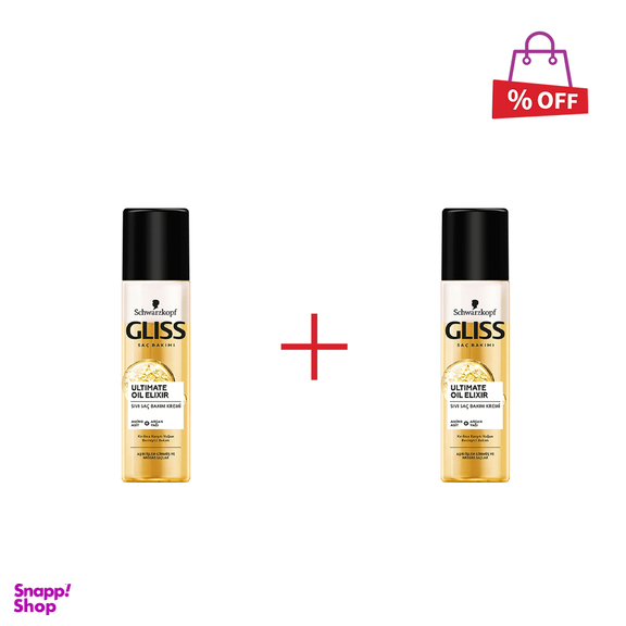 اسپری دو فاز مو گلیس (Gliss) مدل Superme Lenght حجم 200 میلی‌لیتر مجموعه 2 عددی