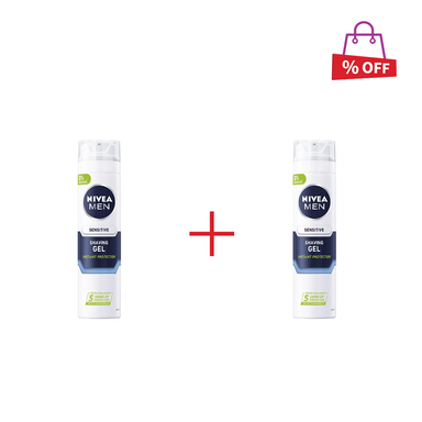 ژل اصلاح مردانه نیوآ (Nivea) مدل Protect And Care حجم 200 میلی‌لیتر مجموعه 2 عددی