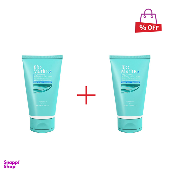 کرم ساینده و پاک کننده پوست بایو مارین (Bio Marine) مدل Aqua Repair حجم 100 میلی‌لیتر مجموعه 2 عددی