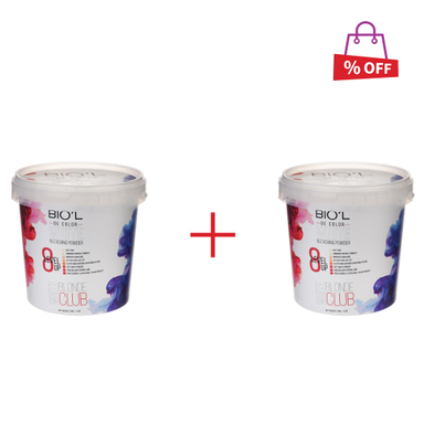 پودر دکلره بیول (Biol) مدل Blonde Club رنگ آبی وزن 50 گرم مجموعه 2 عددی