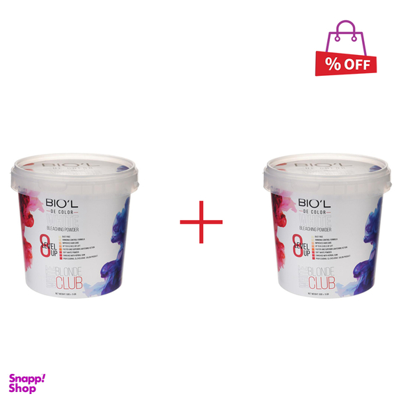 پودر دکلره بیول (Biol) مدل Blonde Club رنگ آبی وزن 50 گرم مجموعه 2 عددی