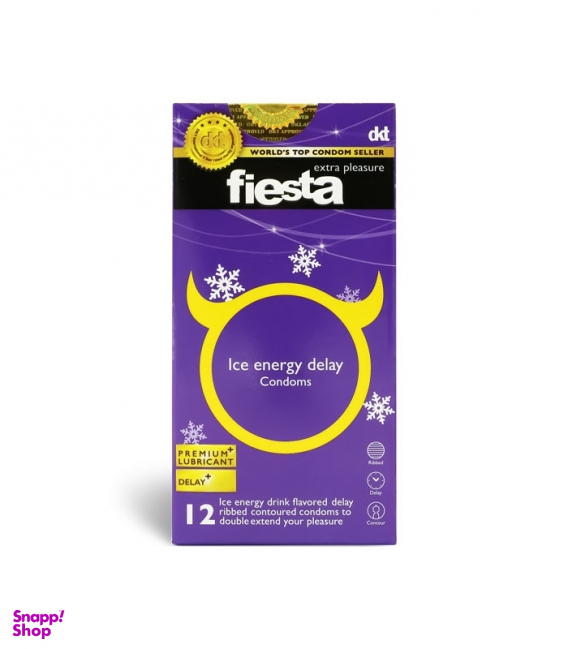 کاندوم تاخیری فیستا (Fiesta) مدل ice energy بسته 12 عددی