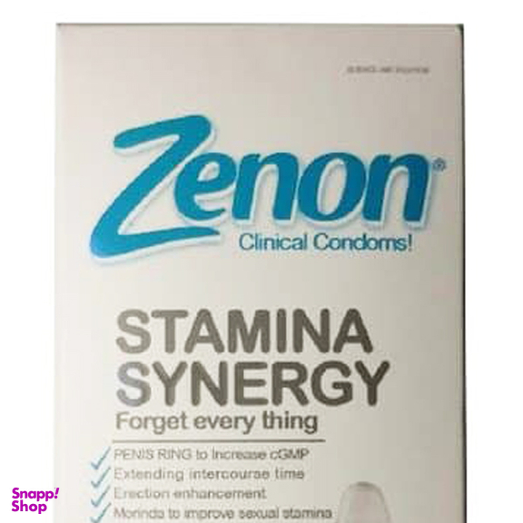 کاندوم زنون (Zenon) مدل STAMINA SYNERGY بسته 12 عددی