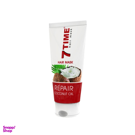 ماسک مو ترمیم کننده سون تایم (7Time) مدل Repair مناسب داخل حمام حاوی عصاره نارگیل حجم 200 میلی‌لیتر