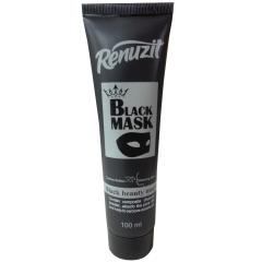 ماسک صورت رینوزیت (Renuzit) مدل Black mask carbon active حجم 100 میلی‌لیتر