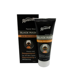 ماسک صورت رینوزیت (Renuzit) مدل Black Mask Carbon Active حجم 75 میلی‌ لیتر