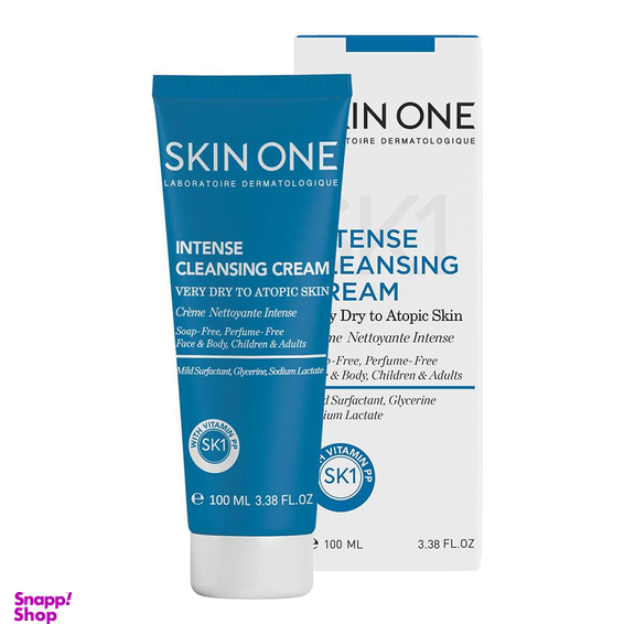 کرم پاک کننده اسکین وان (Skin One) مدل Intense مناسب پوست خیلی خشک تا آتوپیک حجم 100 میلی لیتر