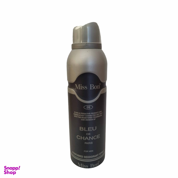 اسپری بدن مردانه اکو میس بون (Miss Bon) مدل Bleu De Chance حجم 200 میلی لیتر