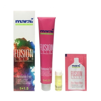 رنگ مو بدون آمونیاک مارال (Maral) مدل Fusion Color شماره 9.506 رنگ کره عسلی حجم 100 میلی لیتر