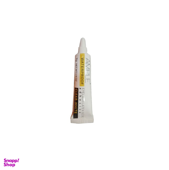 چسب مژه ضد آب امپل (Ample) مدل Clear White بی رنگ وزن 7 گرم
