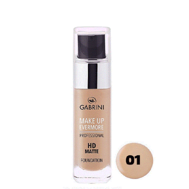 کرم پودر گابرینی (Gabrini) مدل HD Matte شماره 01 حجم 30 میلی لیتر