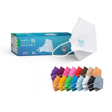 ماسک تنفسی سه بعدی رسپی‌ نانو (Respi Nano) مدل فیش تایپ N95 بسته 25 عددی