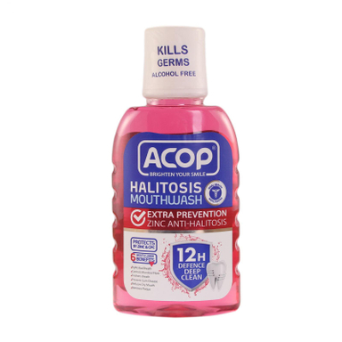 دهان شویه آکوپ (Acop) مدل Halitosis بدون الکل حجم 300 میلی‌ لیتر