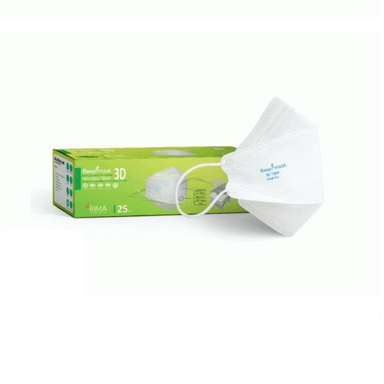 ماسک تنفسی رسپی‌ نانو (Respi Nano) مدل بدون سوپاپ N95 بسته 25 عددی