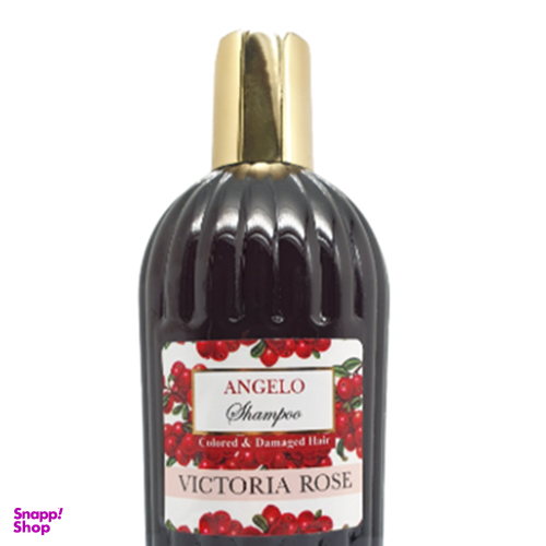 شامپو ویکتوریا رز (Victoria Rose) مدل Angelo مخصوص موهای رنگ شده و آسیب دیده حجم 400 میلی لیتر