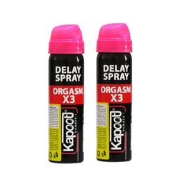 اسپری تاخیری کاپوت (Kapoot) مدل ORGASM X3 حجم 65 میلی‌لیتر مجموعه 2 عددی