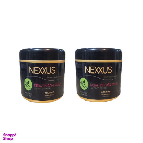 پک مراقبت از مو کراتین شده بدون سدیم سولفات نکسوس (NEXUS) مدل keratine حجم 500 میلی لیتر مجموعه 2 عددی