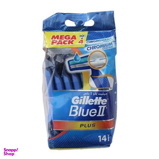 خودتراش ژیلت (Gillette) مدل 2 لبه بسته 14 عددی