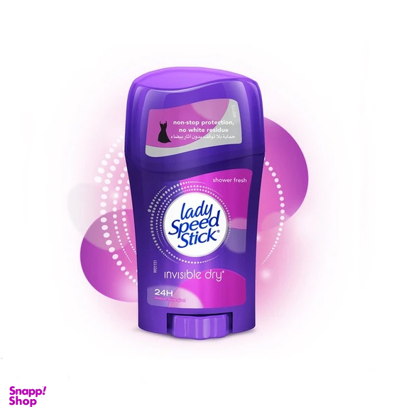 استیک ضدتعریق زنانه لیدی اسپید (Lady Speed) مدل Invisible Dry Shower Fresh حجم 45 میلی لیتر