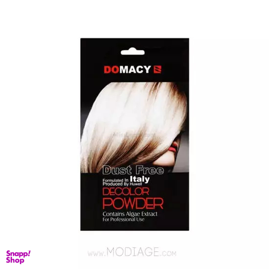 ساشه پودر دکلره دوماسی (Domacy) رنگ آبی وزن 30 گرم مجموعه 2 عددی