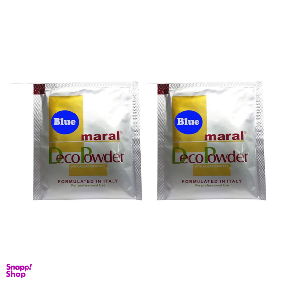 ساشه پودر دکلره مارال (Maral) مدل var رنگ آبی وزن 30 گرم مجموعه 2 عددی