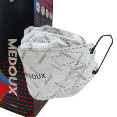 ماسک سه بعدی پلاس نقره‌ای مداکس (Medoux) بسته 25 عددی مجموعه 2 عددی