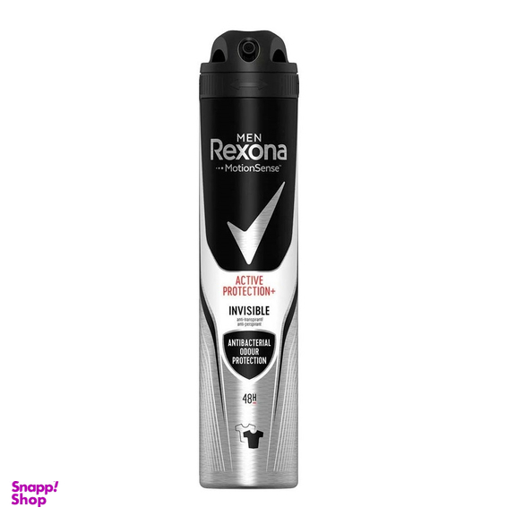 اسپری ضد تعریق مردانه رکسونا (Rexona) مدل Active Protection Invisible حجم 200 میلی‌ لیتر
