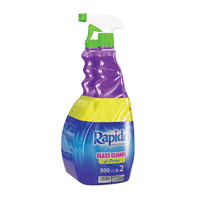 شیشه پاک کن دو قلو راپیدو (Rapido) حجم 500 میلی لیتر