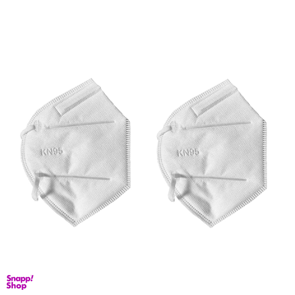 ماسک پنج لایه استاندارد KN95 رنگ خاکستری روشن بسته 10 عددی مجموعه 2 عددی