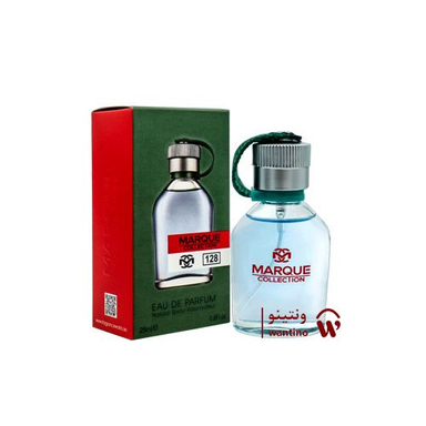 ادوپرفیوم مردانه مارکویی کالکشن (Marque Collection) مدل Hugo Boss Man Fragrance World کد 128 حجم 25 میلی لیتر