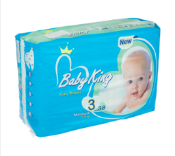 پوشک بچه بیبی کینگ (Baby King) مدل بابونه سایز 3 بسته 38 عددی