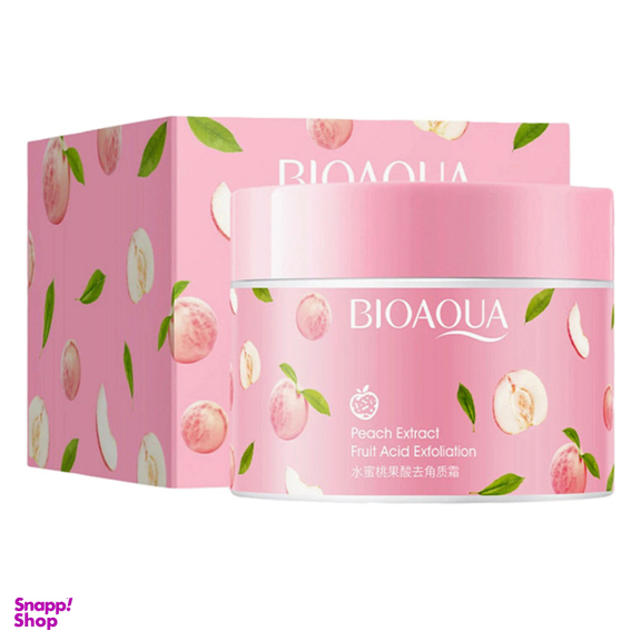 اسکراب مرطوب کننده و لایه بردار بایوآکوا (Bioaqua) مدل هلو حجم 80 میلی لیتر