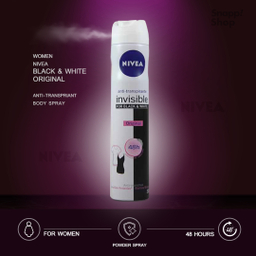 اسپری بدن زنانه نیوآ (Nivea) مدل Black & White Original حجم 150 میلی‌لیتر