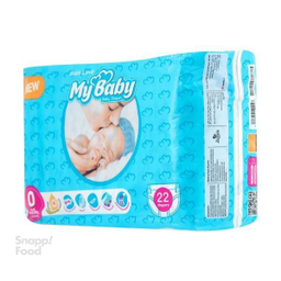 پوشک مای بیبی (My Baby) مدل آبی سایز 0 بسته 22 عددی