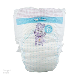 پوشک مای بیبی (My Baby) مدل آبی سایز 6 بسته 24 عددی
