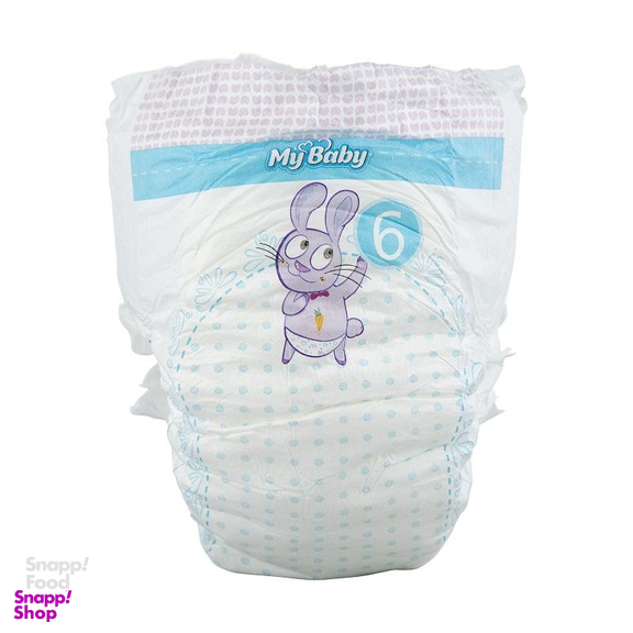 پوشک مای بیبی (My Baby) مدل آبی سایز 6 بسته 24 عددی