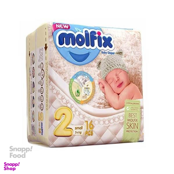 پوشک سایز2مولفیکس (Molfix) 16 عددی
