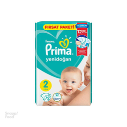 پوشک بچه پریما (Prima) سایز دو 72 عددی