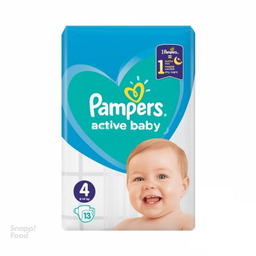 پوشک پمپرز (Pampers) مدل Actice Baby سایز 4 بسته 13 عددی
