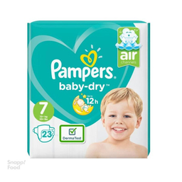پوشک بچه پمپرز (Pampers) سری Baby Dry سایز هفت 23 عددی